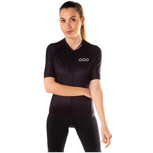 Maglia da ciclismo a maniche corte ECOON Galibier da donna in nero