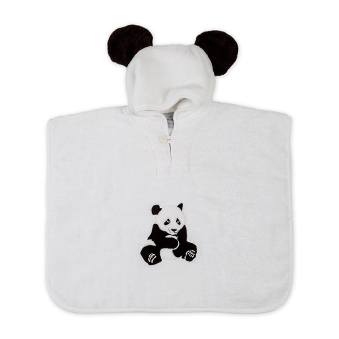 Poncho Petit panda blanc