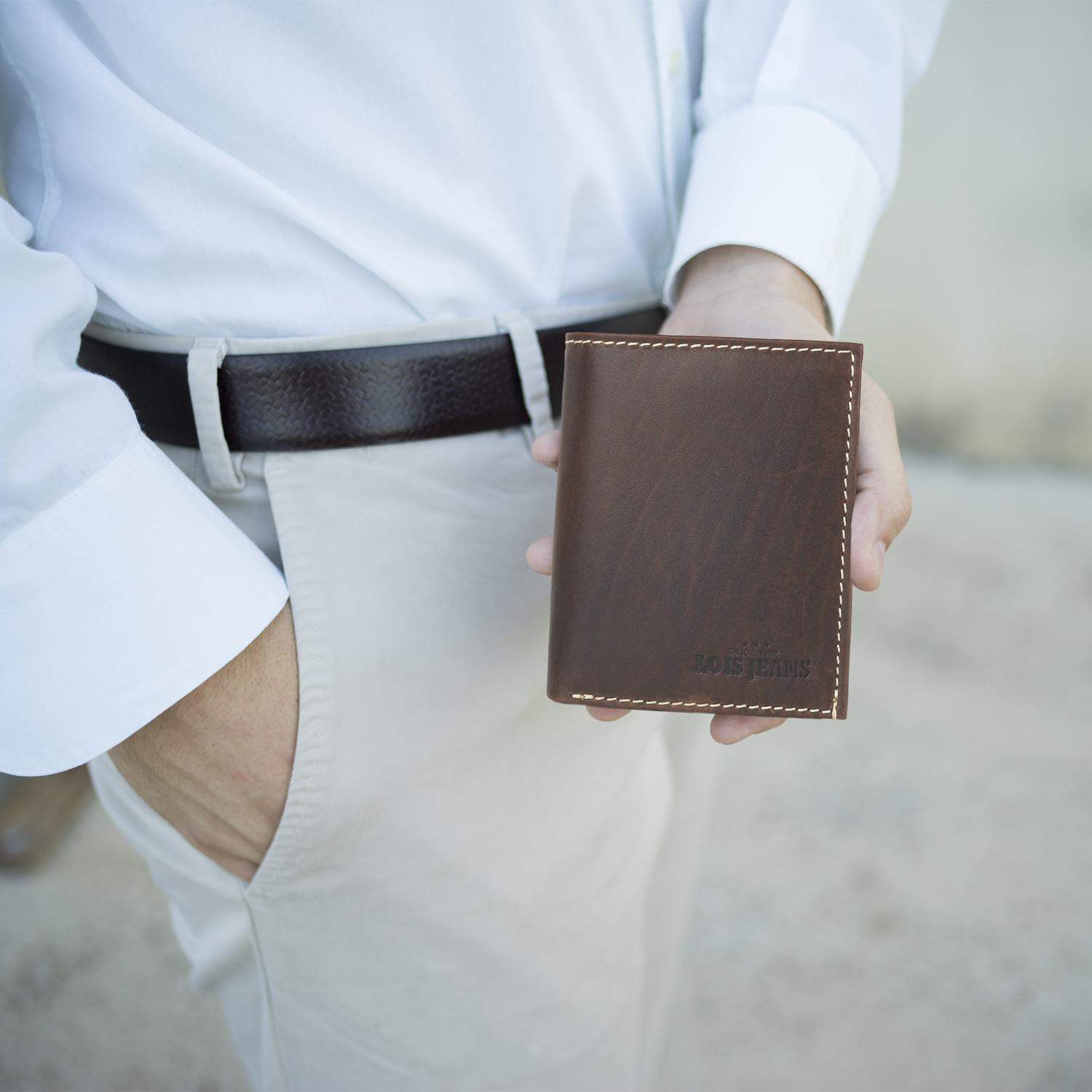 Cartera Hombre Piel Lois Valin Marron