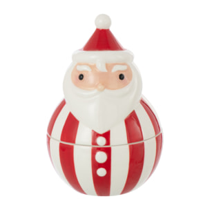 J-Line pot de conservation Père Noël Dolomite - céramique - rouge/blanc - small