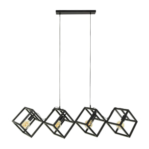 Suspension design 4 cubes en métal RALF