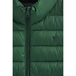 Gilet ultralight verde bottiglia con logo Rigby Go