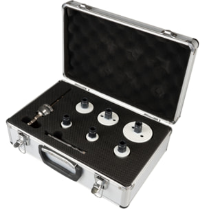 Caja de sierras perforadoras Ezychange - 8 piezas - 22 - 68 mm - MAKITA - E-14261