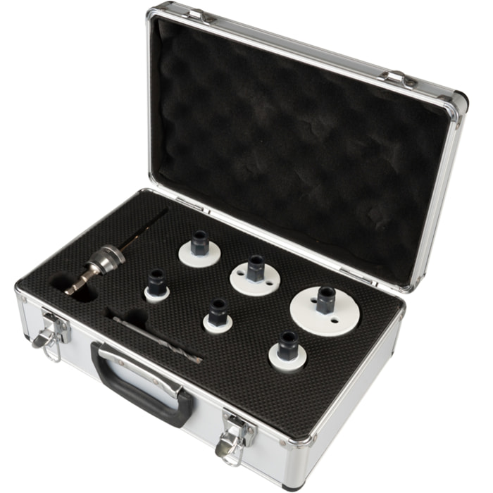 Caja de sierras perforadoras Ezychange - 8 piezas - 22 - 68 mm - MAKITA - E-14261