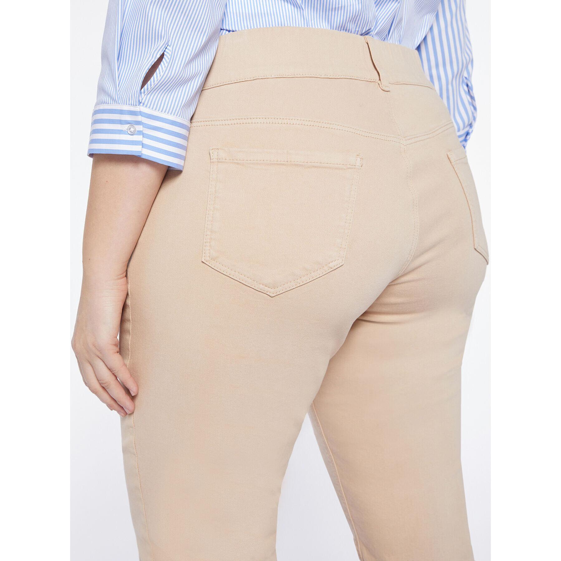 Fiorella Rubino - Pantaloni Regular modello Smeraldo - Beige