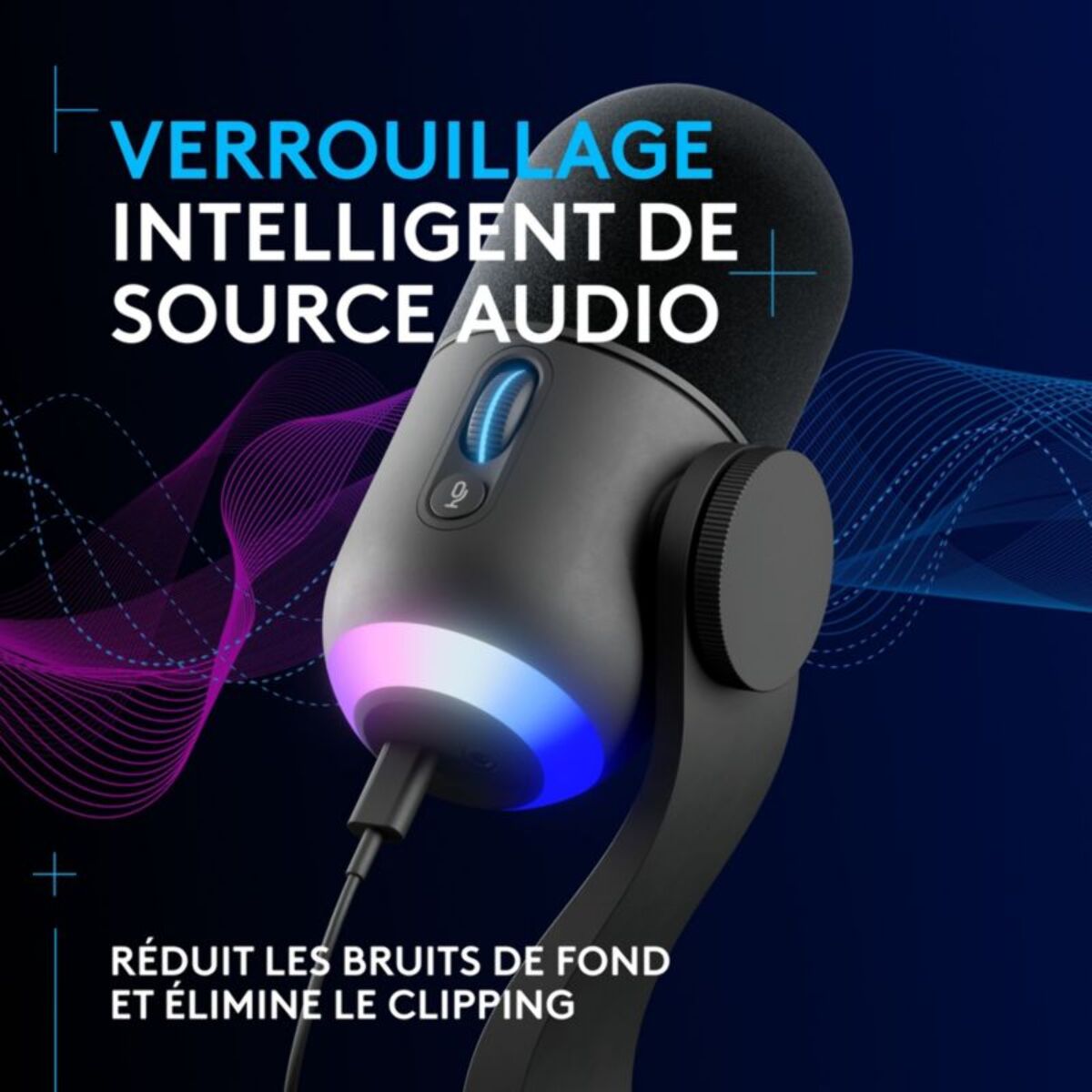 Micro Gamer LOGITECH YETI GX RGB Dynamic
