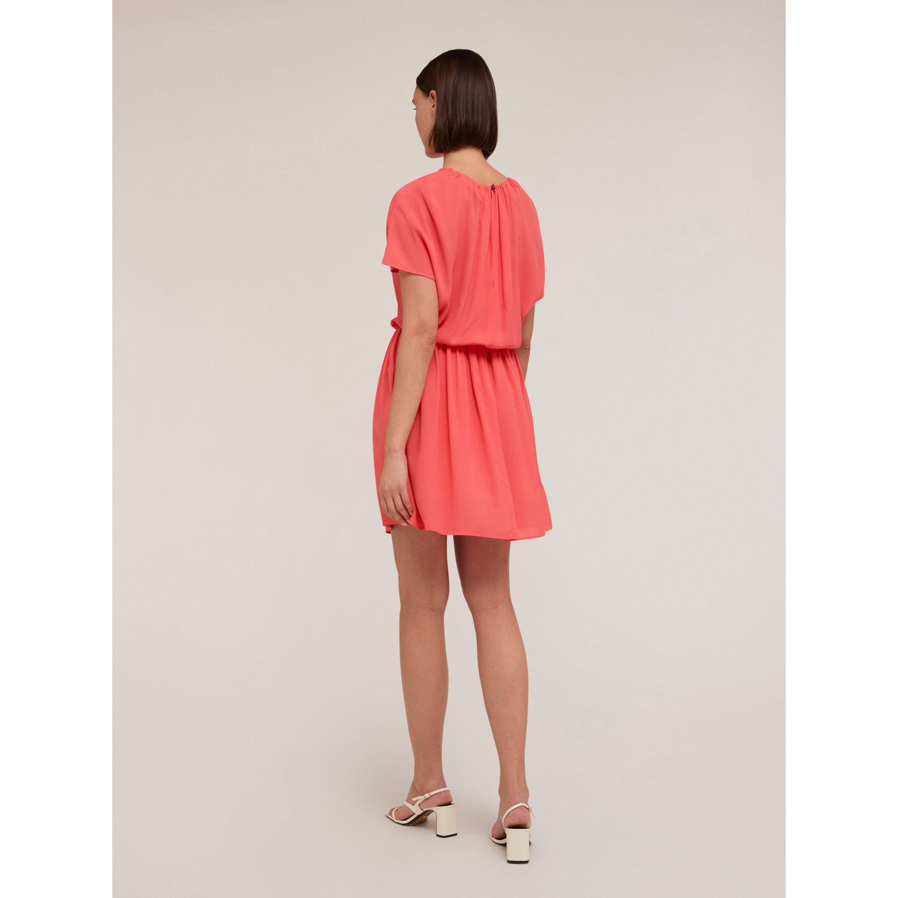 Motivi - Minivestido con fruncidos - Rosa