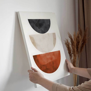 Tableau demi-cercles superposés Toile imprimée