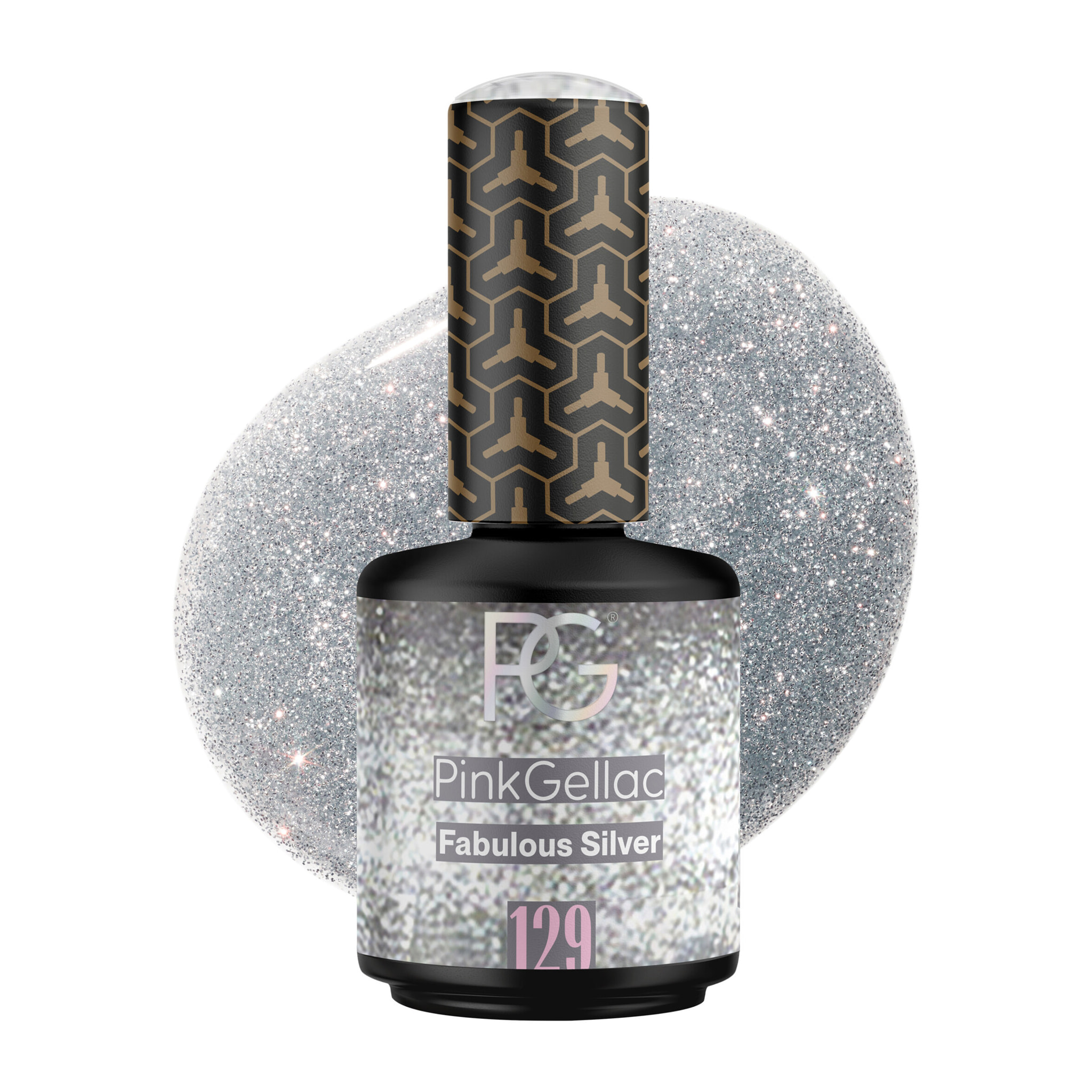 Vernis semi-permanent - 129 Fabulous Silver - 15 ml