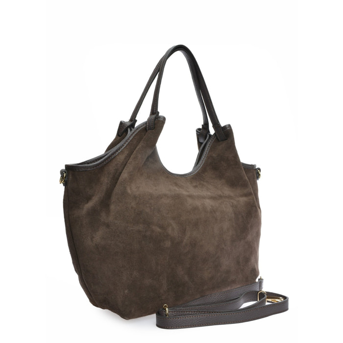 Borsa a tracolla Anna Luchini Marrone