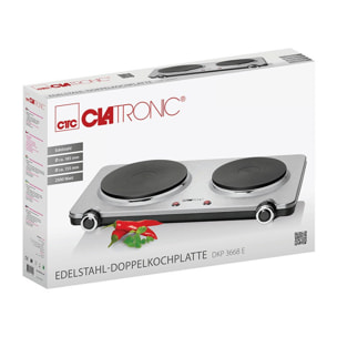 Double plaque de cuisson 2500W Clatronic DKP 3668 E