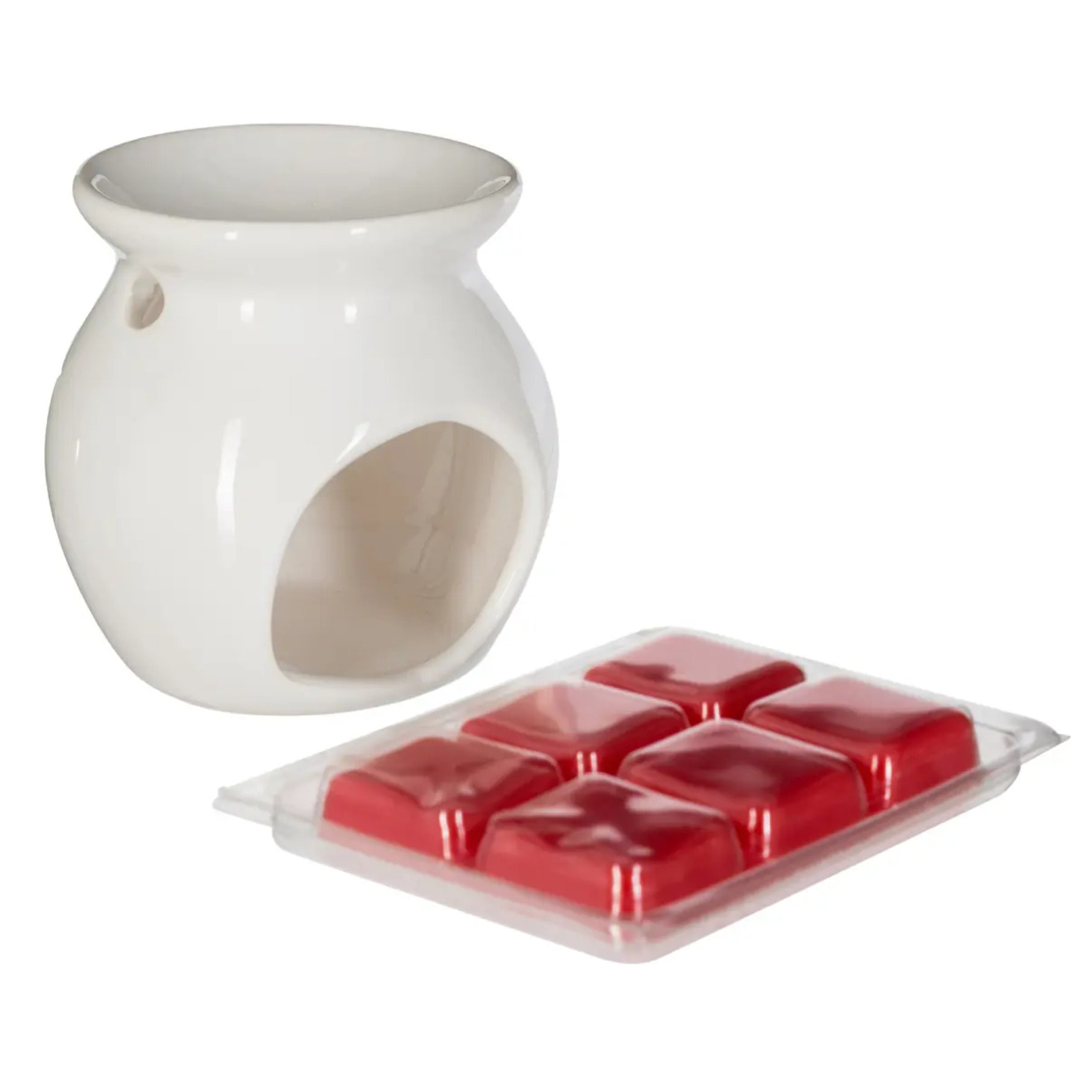Brûle-parfum et cire fruits rouges 30g