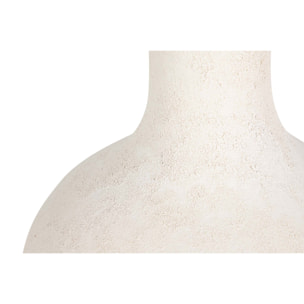 Florero Ceramica Beige 22x22x35 Cm