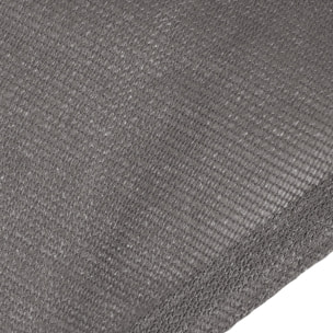 Voile d'ombrage rectangulaire gris 4x3m