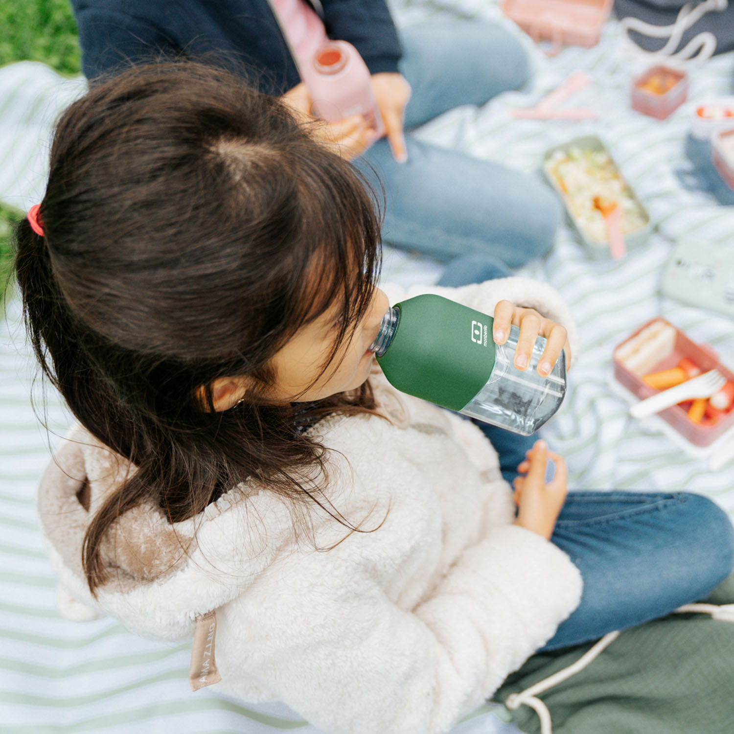 Bouteille réutilisable pour enfants Positive S 330ml Vert Forest