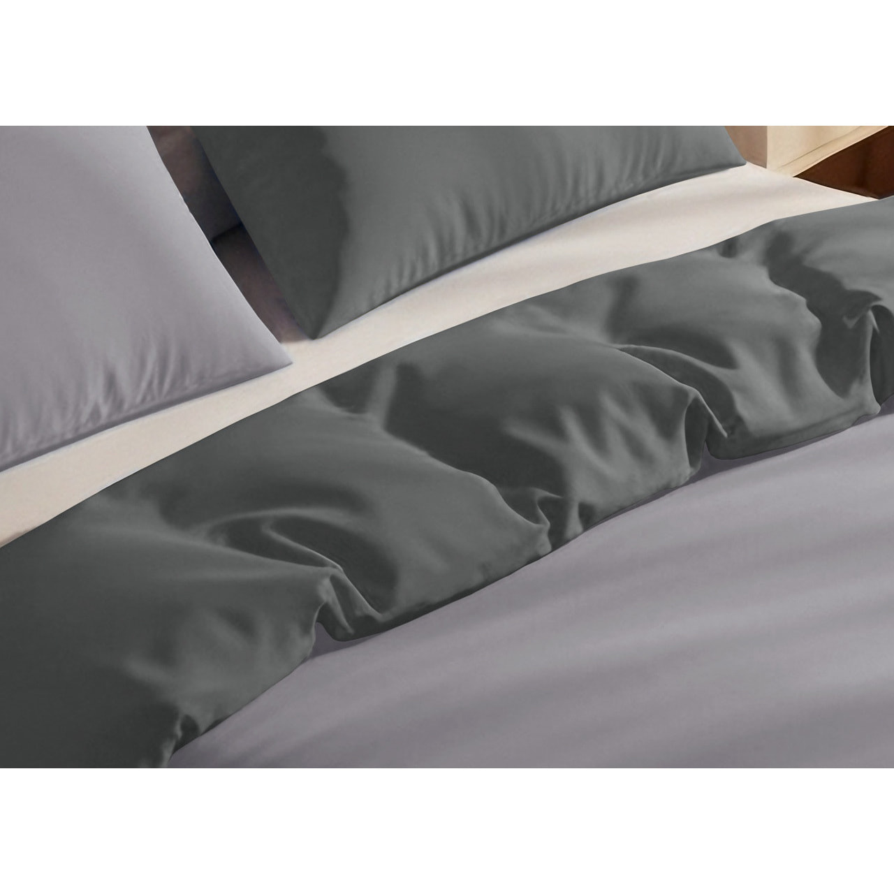 Copripiumino Bicolor Double Face Matrimoniale 100% Cotone Made in Italy