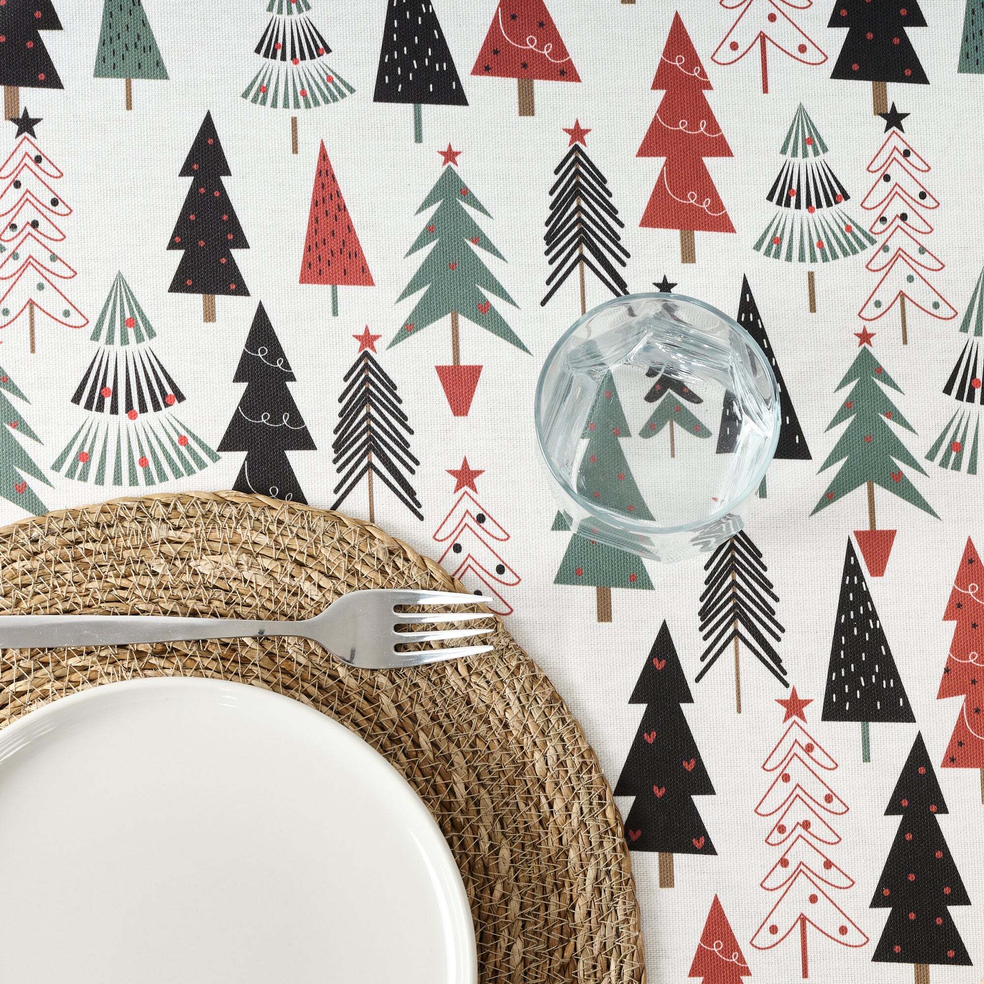 Nappe ronde en résine anti-taches Laponia 51-100