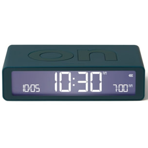 Réveil LEXON Flip Classic Rechargeable en USB-C Bleu