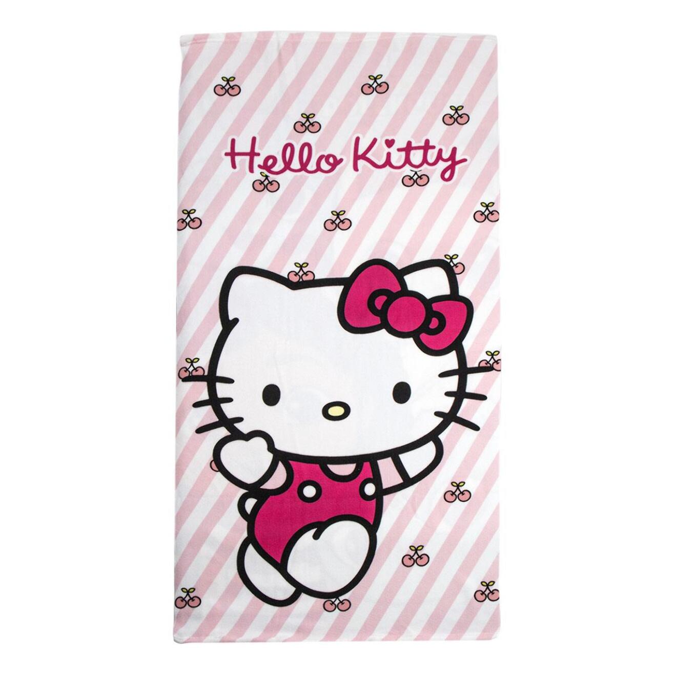 Toalla Microfibra de Hello Kitty - 70x140x1 cm - Multicolor
