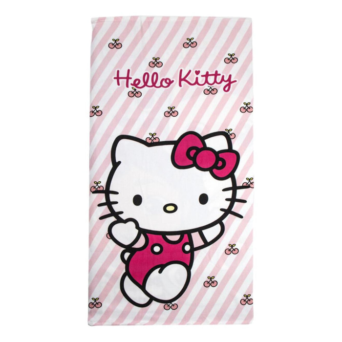Toalla Microfibra de Hello Kitty - 70x140x1 cm - Multicolor