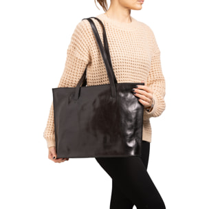 Borsa a spalla  da donna In Vera pelle Made in Italy 31x43x10 cm