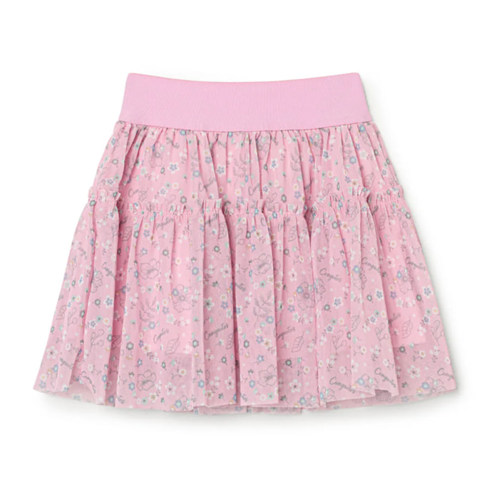 Falda Niña Con Estampado Divertido