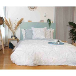 Parure Housse De Couette 3pcs 100% Lin et coton 115gsm 57fils Pampelune