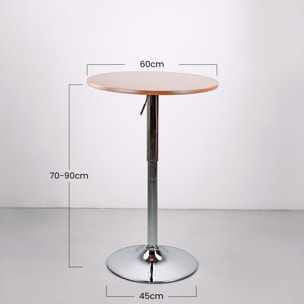 Tavolo regolabile in altezza marrone - Leon