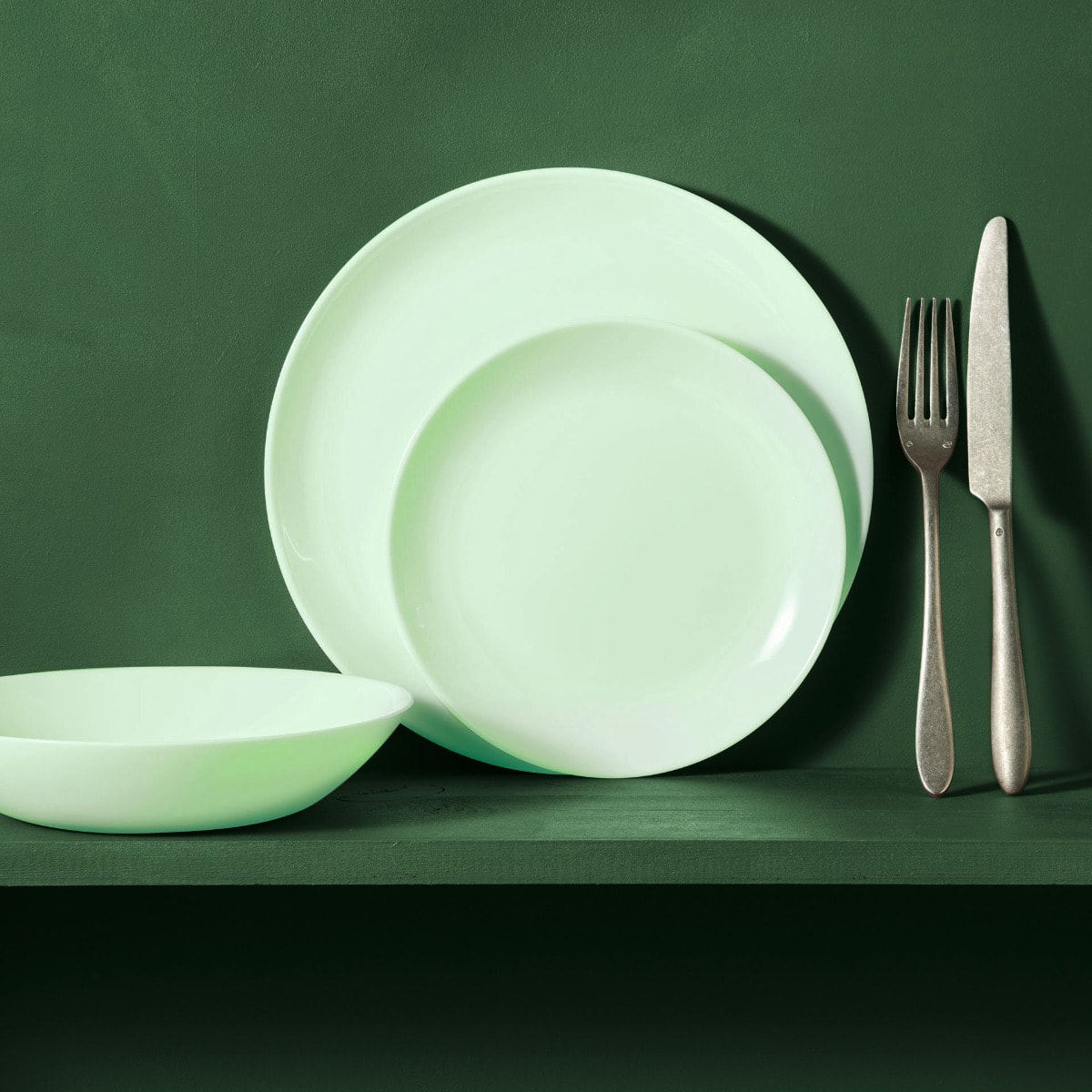 Assiette creuse 20 cm Diwali Paradise Green