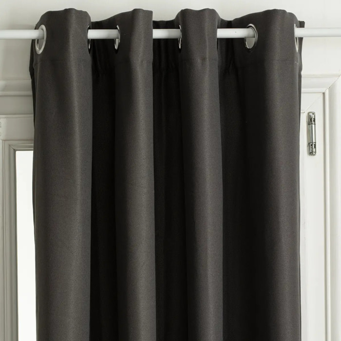 Rideau isolant "Isa" gris ardoise 140x260cm