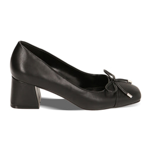 Escote negro bicolor tacón 5,5 cm