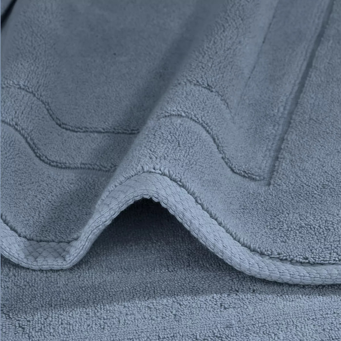 Tapis de bain Elea bleu ardoise