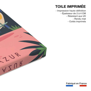 Tableau cote d azur cannes et les iles de lerins  Toile imprimée
