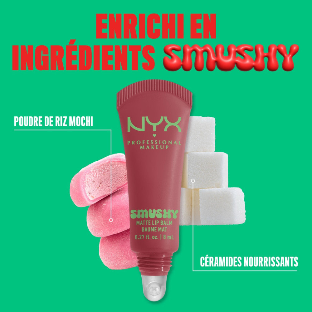 NYX Professional Makeup Smushy baume à lèvres teinté Snuggle Szn