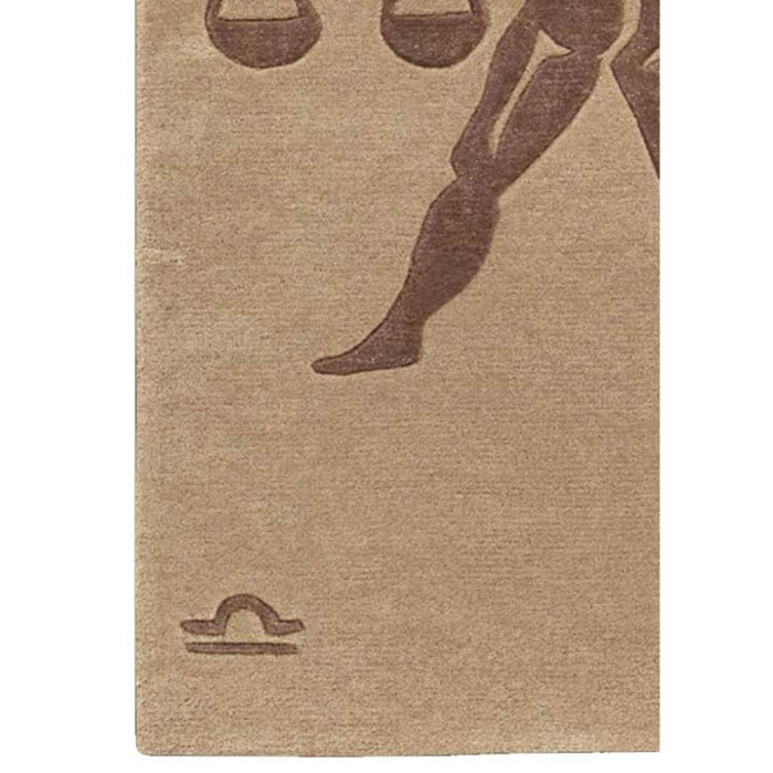 Tapis salon et chambre fait main en laine motif géométrique FAFE