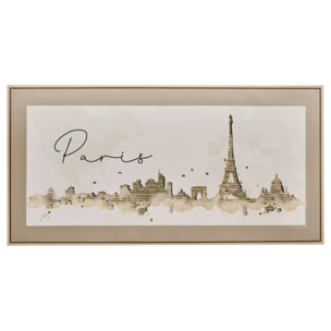 Toile imprimée encadrée Marlow noir et blanc 116x58cm