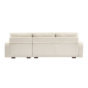 Canapé d'angle droit 3 places tissu  DANY