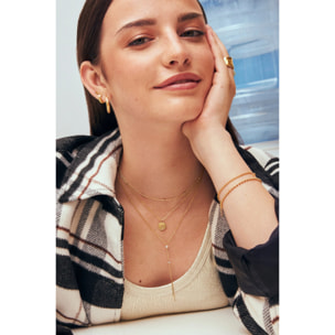 Collana Medallion Spark Color Placcato Oro