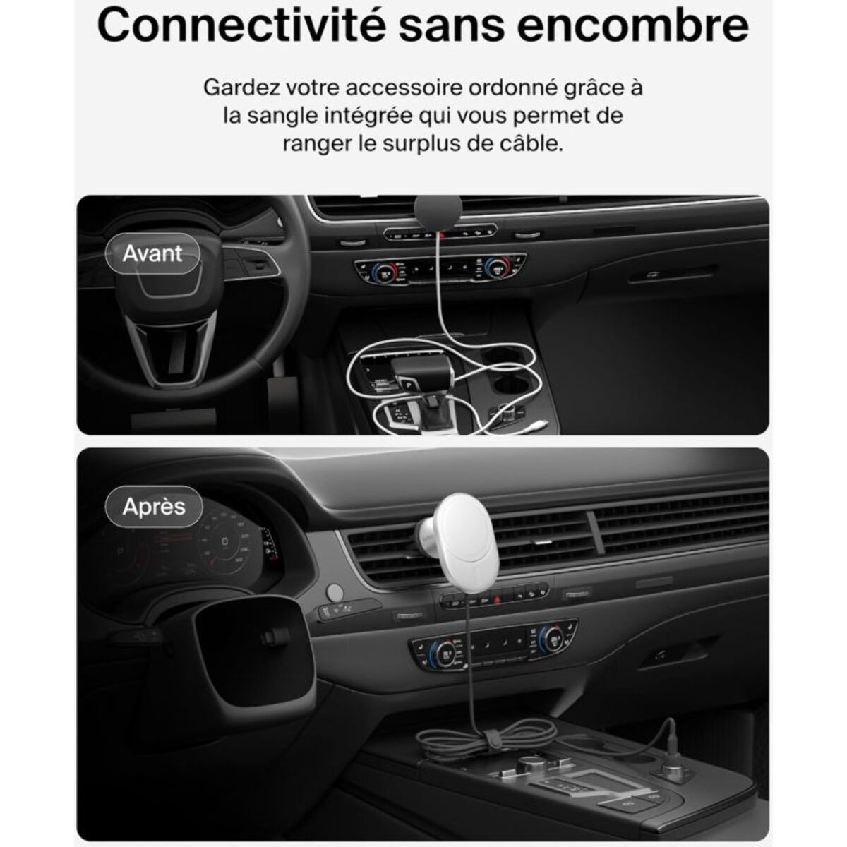 Support BELKIN Voiture avec charge sans fil
