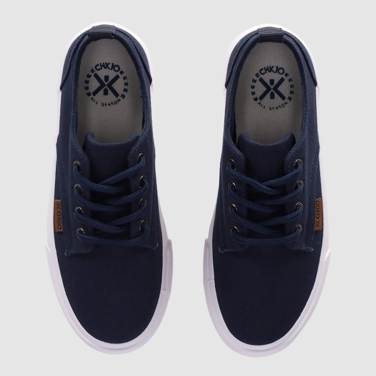 Deportivos de Tejido - Marino - Tacón: Bajo