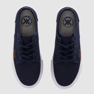 Deportivos de Tejido - Marino - Tacón: Bajo