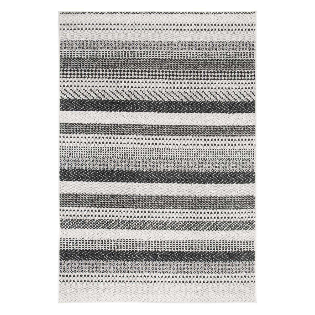 Tapis salon et chambre tissé motif scandinave VEBI