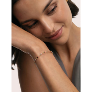 Pulsera Helia Colors Acero Baño Oro