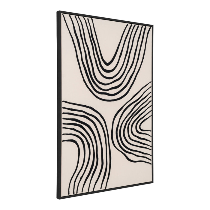 Stampa su Tela Lipari No.2 — Nero e Beige 60×90 cm