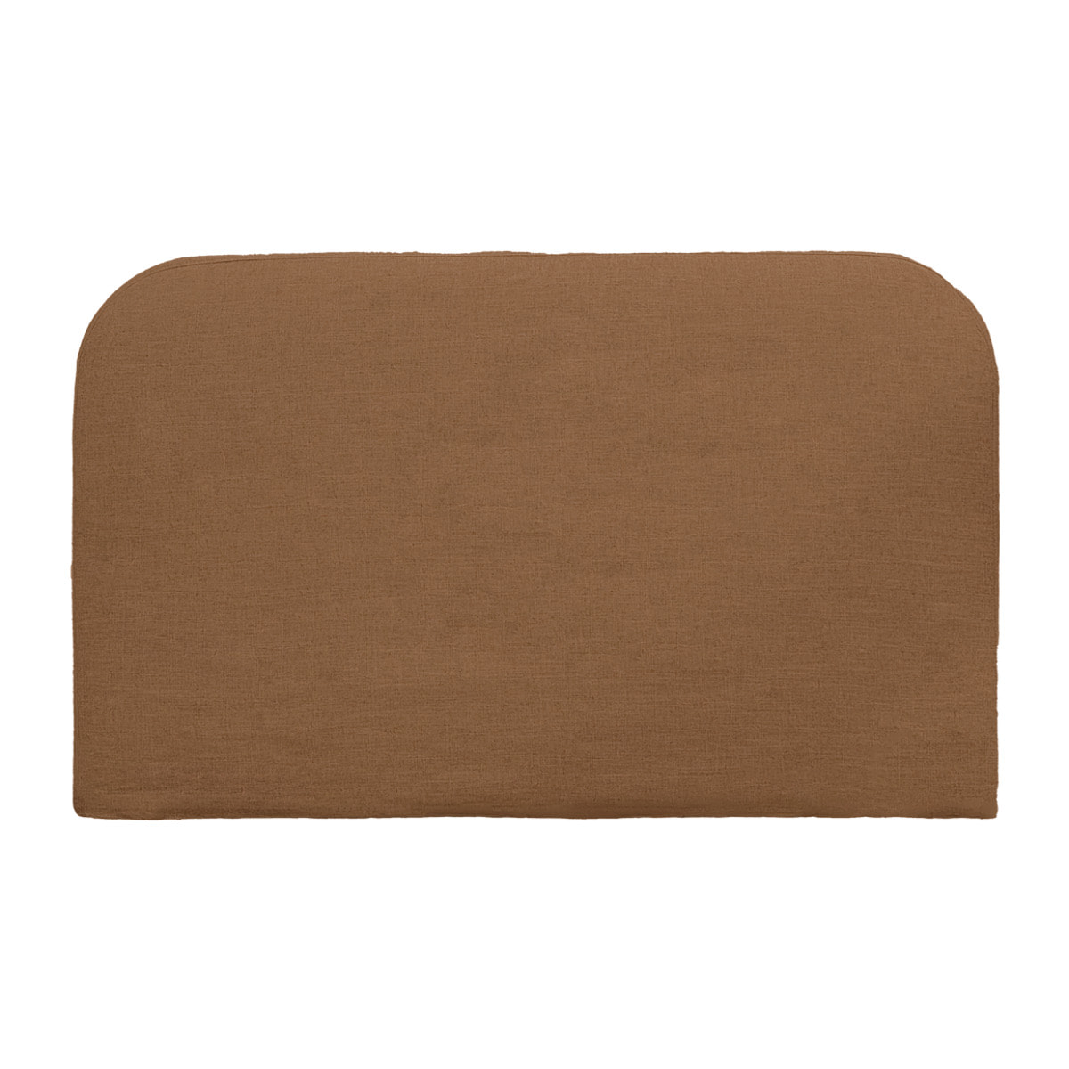Cabecero tapizado desenfundable de lino teja de varias medidas