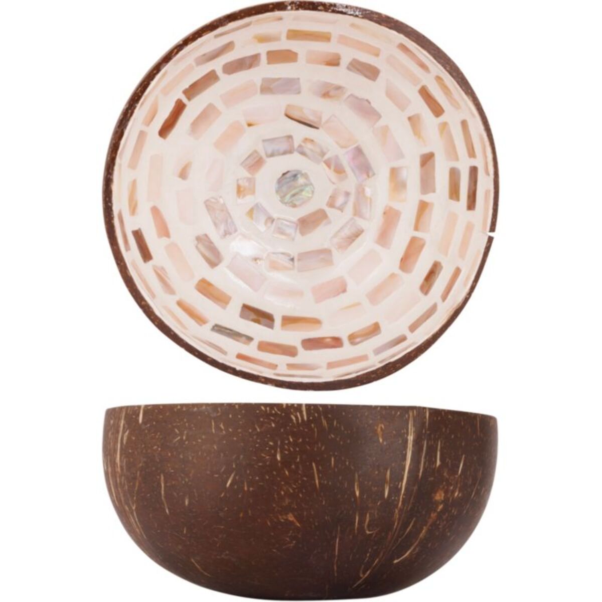 Bol NOYA coco cercle mosaique marron