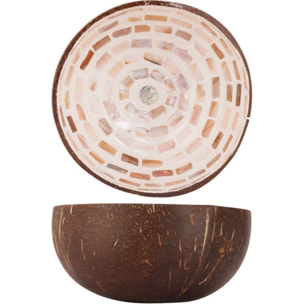 Bol NOYA coco cercle mosaique marron