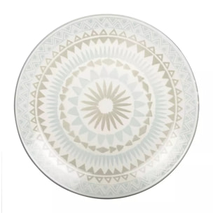 Lot de 6 Assiette plate bleu - coachella