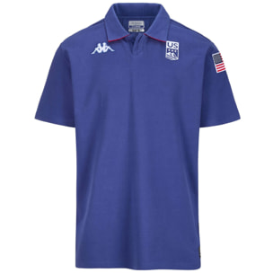 Kappa - Polo Shirts Uomo Donna Blu - SUPPORTER ANGATA USA US