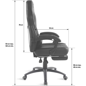 Chaise gaming SPIRIT OF GAMER MUSTANG SERIES - BLACK